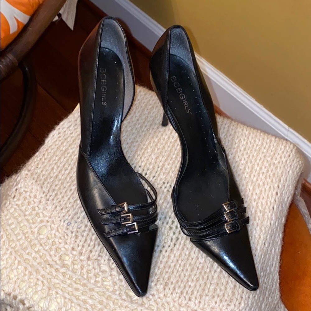 BCBCGirl black 3.5 inch pumps